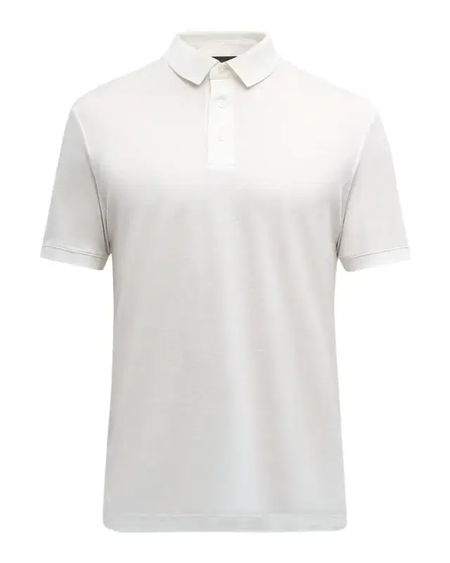 Emporio Armani Men 's Solid Jersey-Stretch Polo Shirt