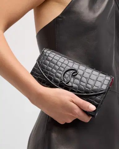 Christian Louboutin Loubi54 Wallet on Chain in Alligator Embossed Leather | Thumbnail 4