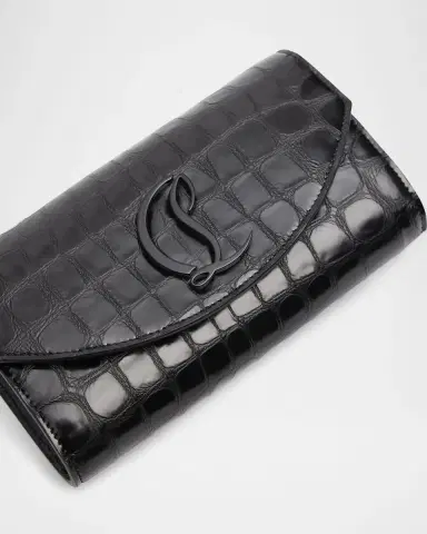 Christian Louboutin Loubi54 Wallet on Chain in Alligator Embossed Leather | Thumbnail 5