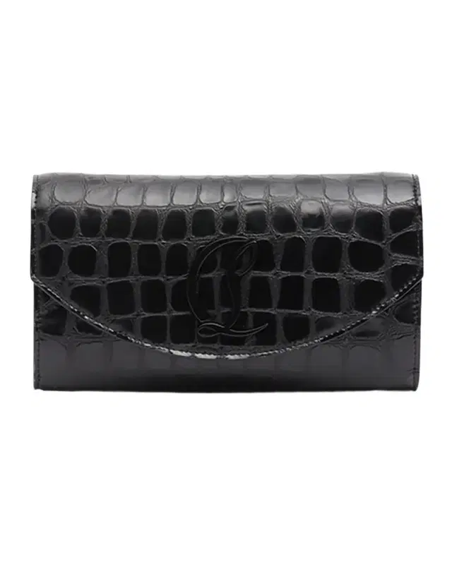 Loubi54 Wallet on Chain in Alligator Embossed Leather