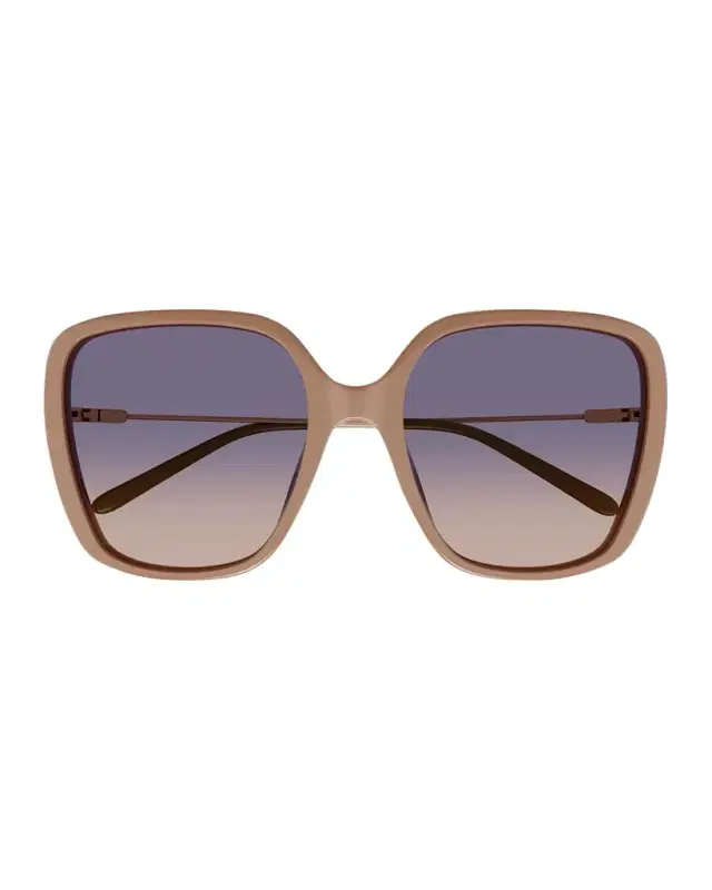 Square Acetate and Metal Sunglasses