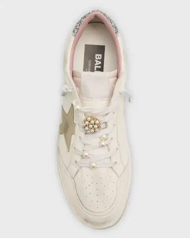 Golden Goose Ball Star Pearly Glitter Low-Top Sneakers | Thumbnail 6