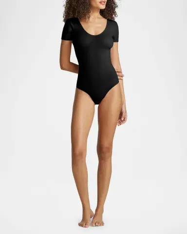 Commando Ballet Scoop-Neck Microfiber Bodysuit | Thumbnail 2