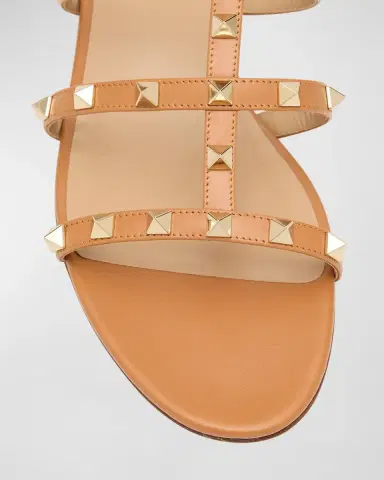 Valentino Garavani Rockstud Caged Flat Slide Sandals | Thumbnail 6 Valentino Garavani Rockstud Caged Flat Slide Sandals | Thumbnail 6