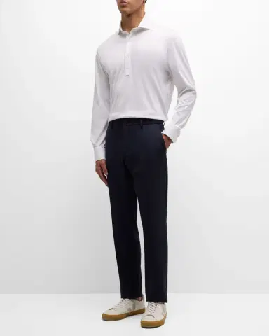BOSS Men's Solid Cotton Pants | Thumbnail 2