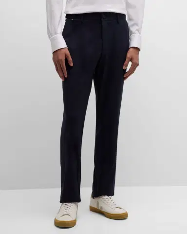 BOSS Men's Solid Cotton Pants | Thumbnail 4