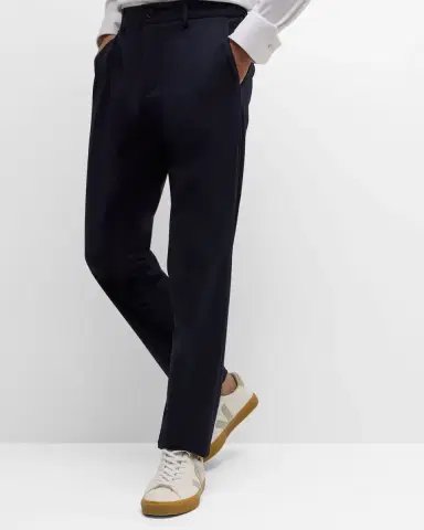 BOSS Men's Solid Cotton Pants | Thumbnail 6