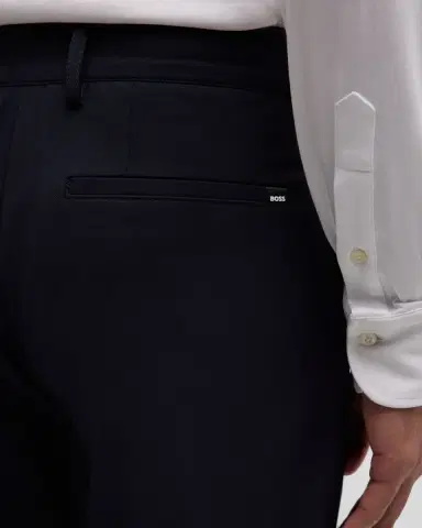 BOSS Men's Solid Cotton Pants | Thumbnail 7