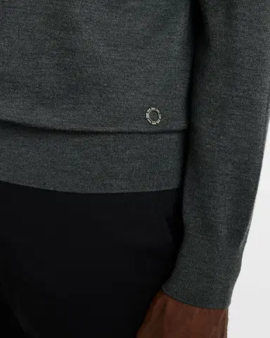 Stefano Ricci Men's Cashmere Polo Sweater | Thumbnail 4 Stefano Ricci Men's Cashmere Polo Sweater | Thumbnail 4