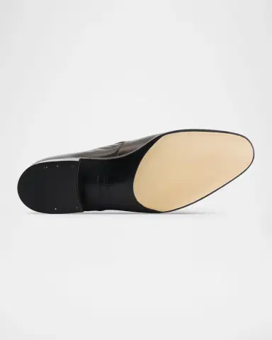 John Lobb Men's Moorfield Leather Monk Strap Loafers | Thumbnail 5