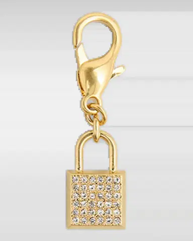Golden Goose Crystal Padlock Charm | Thumbnail 2