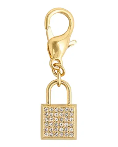 Golden Goose Crystal Padlock Charm | Thumbnail 1