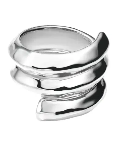 Ippolita 925 E. F. Classico Organic Surface Triple Wrap Knife-Edge Ring, Size | Thumbnail 1