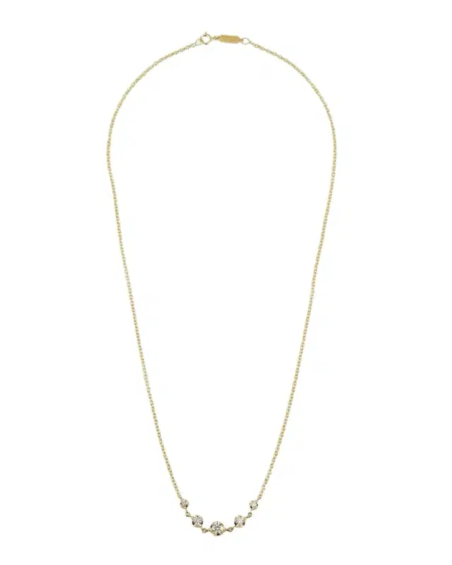 5 Graduated Illusion-Set Diamond Necklace