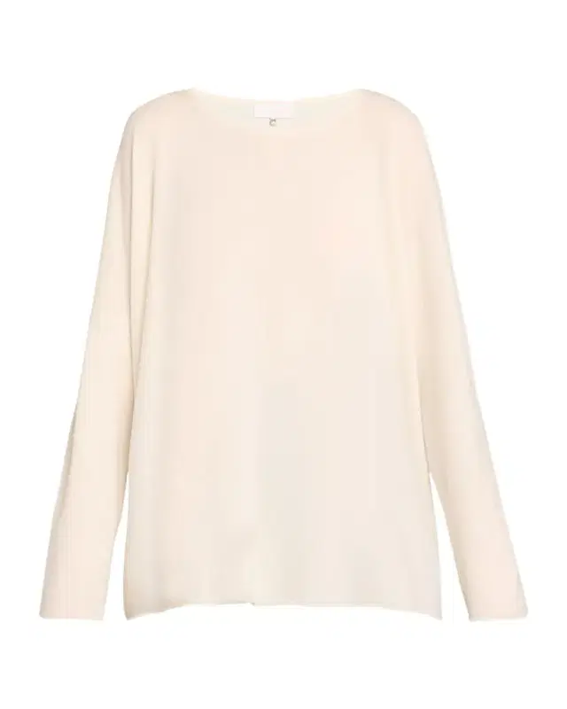 Raw-Edged Cashmere Top