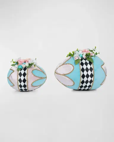 Katherine 's Collection Hearts and Wonderland Fabric-Covered Eggs, Set of 2 | Thumbnail 3 Katherine 's Collection Hearts and Wonderland Fabric-Covered Eggs, Set of 2 | Thumbnail 3