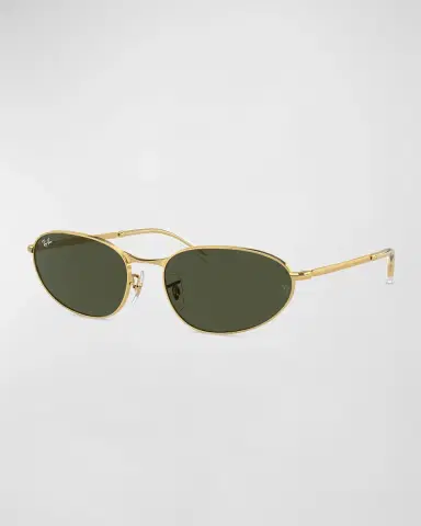 Ray-Ban Sleek Metal Oval Sunglasses, 56mm | Thumbnail 3 Ray-Ban Sleek Metal Oval Sunglasses, 56mm | Thumbnail 3