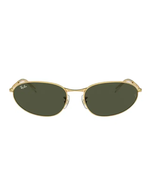 Ray-Ban Sleek Metal Oval Sunglasses, 56mm