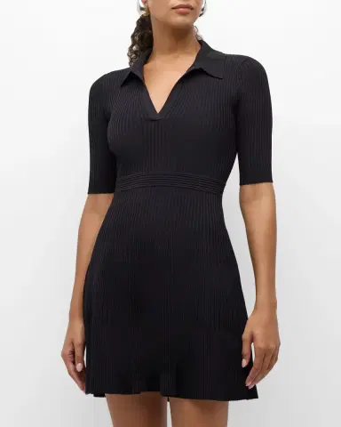 Simkhai Patricia Polo Ribbed Mini Dress | Thumbnail 2