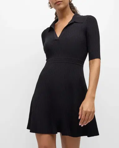 Simkhai Patricia Polo Ribbed Mini Dress | Thumbnail 6