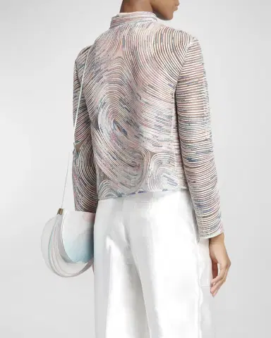 Giorgio Armani Soutache Leather Short Jacket | Thumbnail 6 Giorgio Armani Soutache Leather Short Jacket | Thumbnail 6
