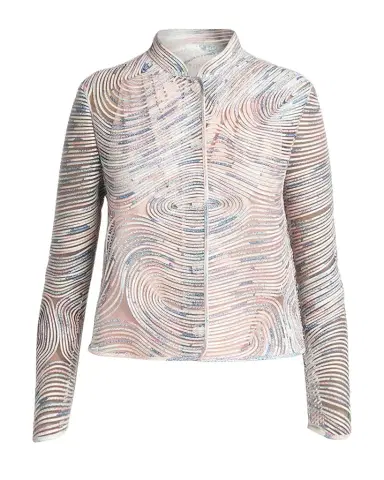 Giorgio Armani Soutache Leather Short Jacket | Thumbnail 1 Giorgio Armani Soutache Leather Short Jacket | Thumbnail 1