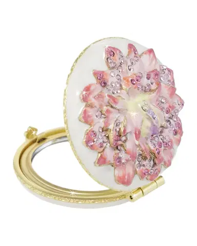 Jay Strongwater Dahlia Compact Mirror | Thumbnail 1 Jay Strongwater Dahlia Compact Mirror | Thumbnail 1