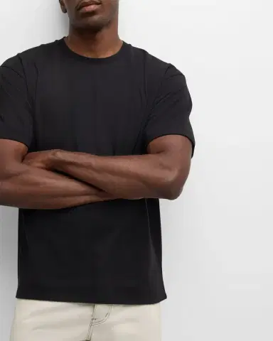 Saint Laurent Men's YSL Pique T-Shirt | Thumbnail 5 Saint Laurent Men's YSL Pique T-Shirt | Thumbnail 5