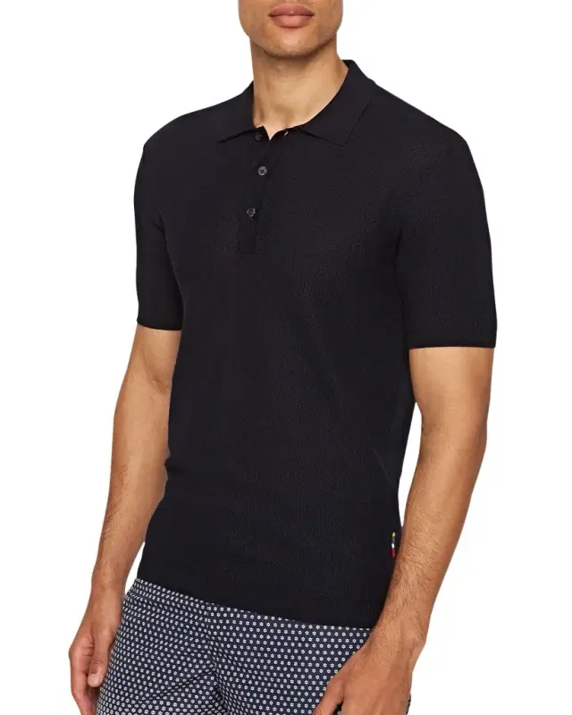 Men's Maranon Mercerized Waffle Stitch Polo Shirt