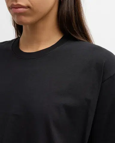 Toteme Short-Sleeve Straight Cotton T-Shirt | Thumbnail 5 Toteme Short-Sleeve Straight Cotton T-Shirt | Thumbnail 5