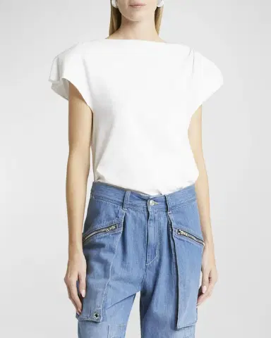 Isabel Marant Sebani Draped Top | Thumbnail 4