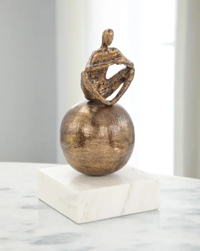 John-Richard Collection Meditation Sculpture on Marble