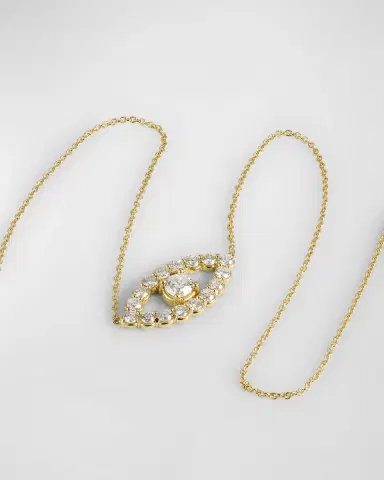 Jennifer Meyer Open Evil Eye Diamond Necklace | Thumbnail 3 Jennifer Meyer Open Evil Eye Diamond Necklace | Thumbnail 3