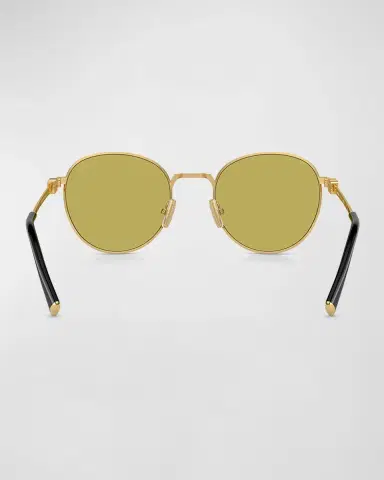 Miu Miu Logo Metal Round Sunglasses | Thumbnail 4 Miu Miu Logo Metal Round Sunglasses | Thumbnail 4
