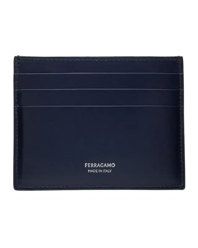 Men's Classic Hammered Leather Card Holder