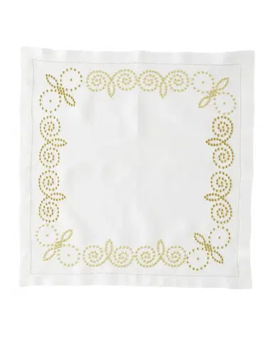 Deborah Rhodes Henna Embroidered Napkins, Set of 4 | Thumbnail 1