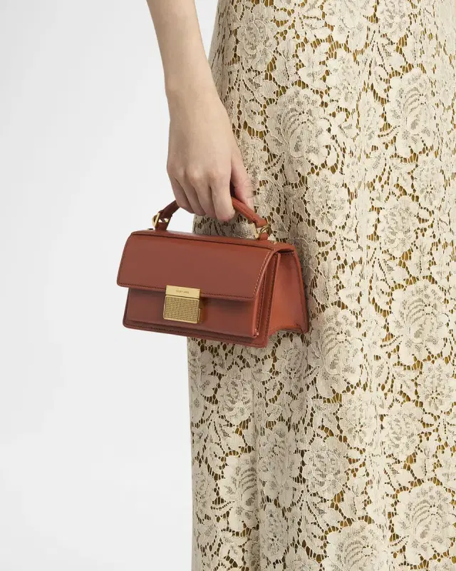 Venezia Small Flap Leather Crossbody Bag