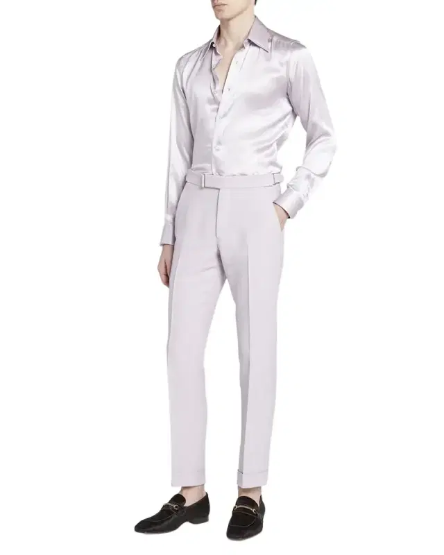 Men 's Atticus Double Weft Fine Twill Trousers