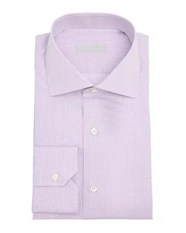 Stefano Ricci Men's Graph Check Dress Shirt | Thumbnail 1