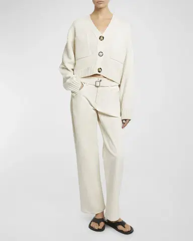 Proenza Schouler Sofia Crop Cashmere-Wool Cardigan | Thumbnail 2