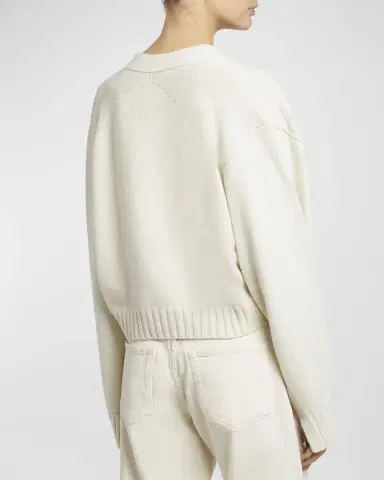 Proenza Schouler Sofia Crop Cashmere-Wool Cardigan | Thumbnail 3