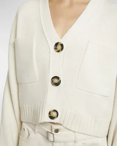 Proenza Schouler Sofia Crop Cashmere-Wool Cardigan | Thumbnail 5
