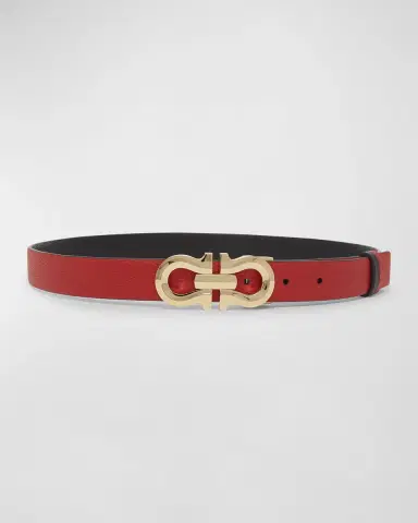 Ferragamo Gancio Contour Reversible Leather Belt | Thumbnail 3 Ferragamo Gancio Contour Reversible Leather Belt | Thumbnail 3