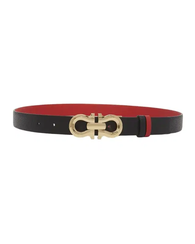 Gancio Contour Reversible Leather Belt