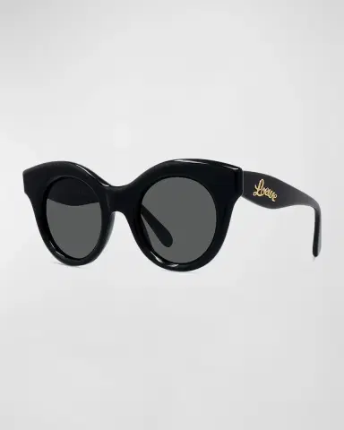 Loewe Curved Logo Acetate & Nylon Cat-Eye Sunglasses | Thumbnail 2 Loewe Curved Logo Acetate & Nylon Cat-Eye Sunglasses | Thumbnail 2