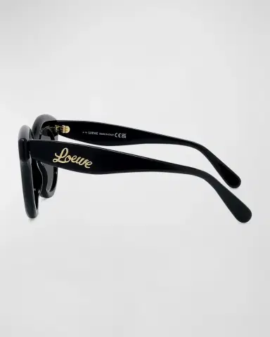 Loewe Curved Logo Acetate & Nylon Cat-Eye Sunglasses | Thumbnail 3 Loewe Curved Logo Acetate & Nylon Cat-Eye Sunglasses | Thumbnail 3