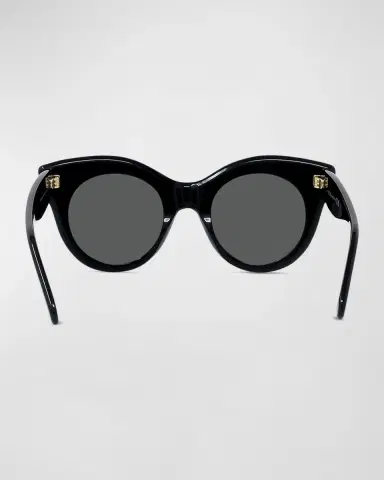 Loewe Curved Logo Acetate & Nylon Cat-Eye Sunglasses | Thumbnail 4 Loewe Curved Logo Acetate & Nylon Cat-Eye Sunglasses | Thumbnail 4