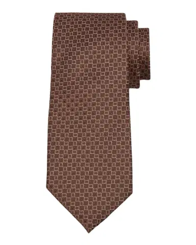 Charvet Men's Silk Micro-Geometric Tie | Thumbnail 1