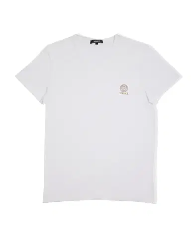 Versace Men's Logo V-Neck T-Shirt | Thumbnail 3 Versace Men's Logo V-Neck T-Shirt | Thumbnail 3