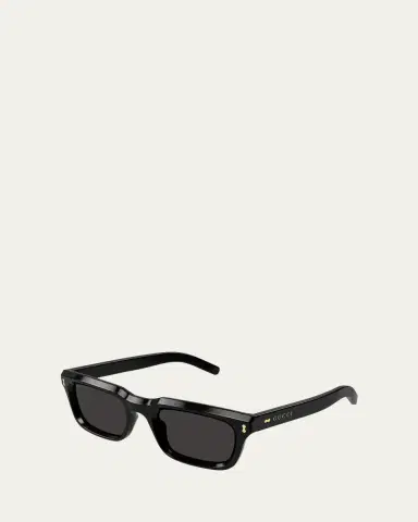 Gucci Men's Acetate Rectangle Sunglasses | Thumbnail 2 Gucci Men's Acetate Rectangle Sunglasses | Thumbnail 2